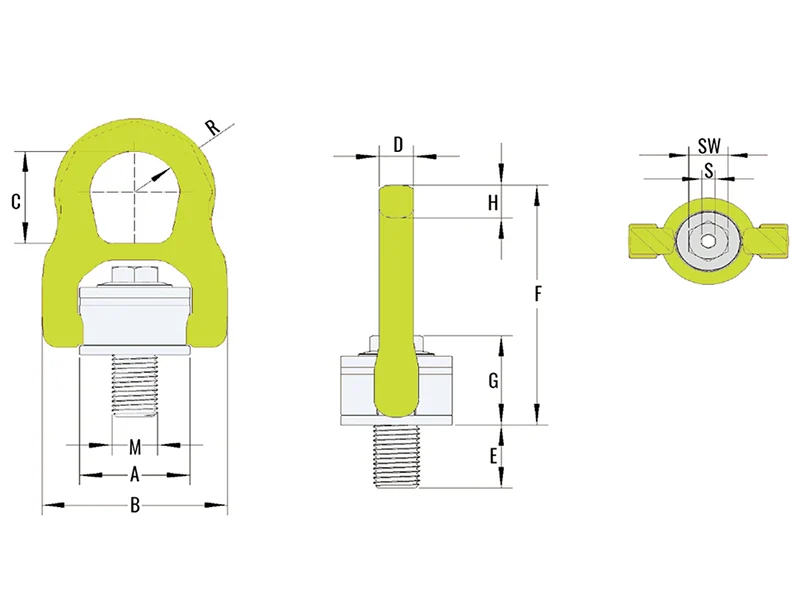 Heavy Duty Lifting Point S+ (0.4-22.5t)