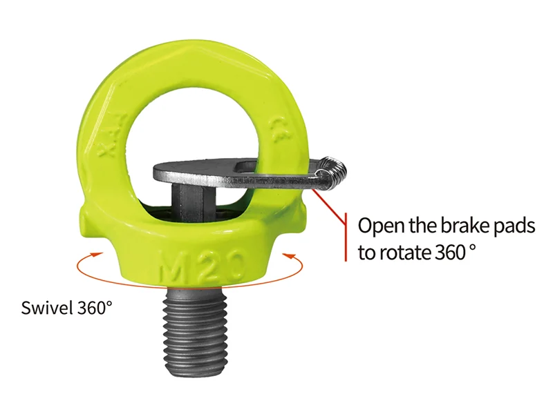 حلقة رفع (عروة الرافعة) بقوة حمل (0.3 إلى 18 طن)